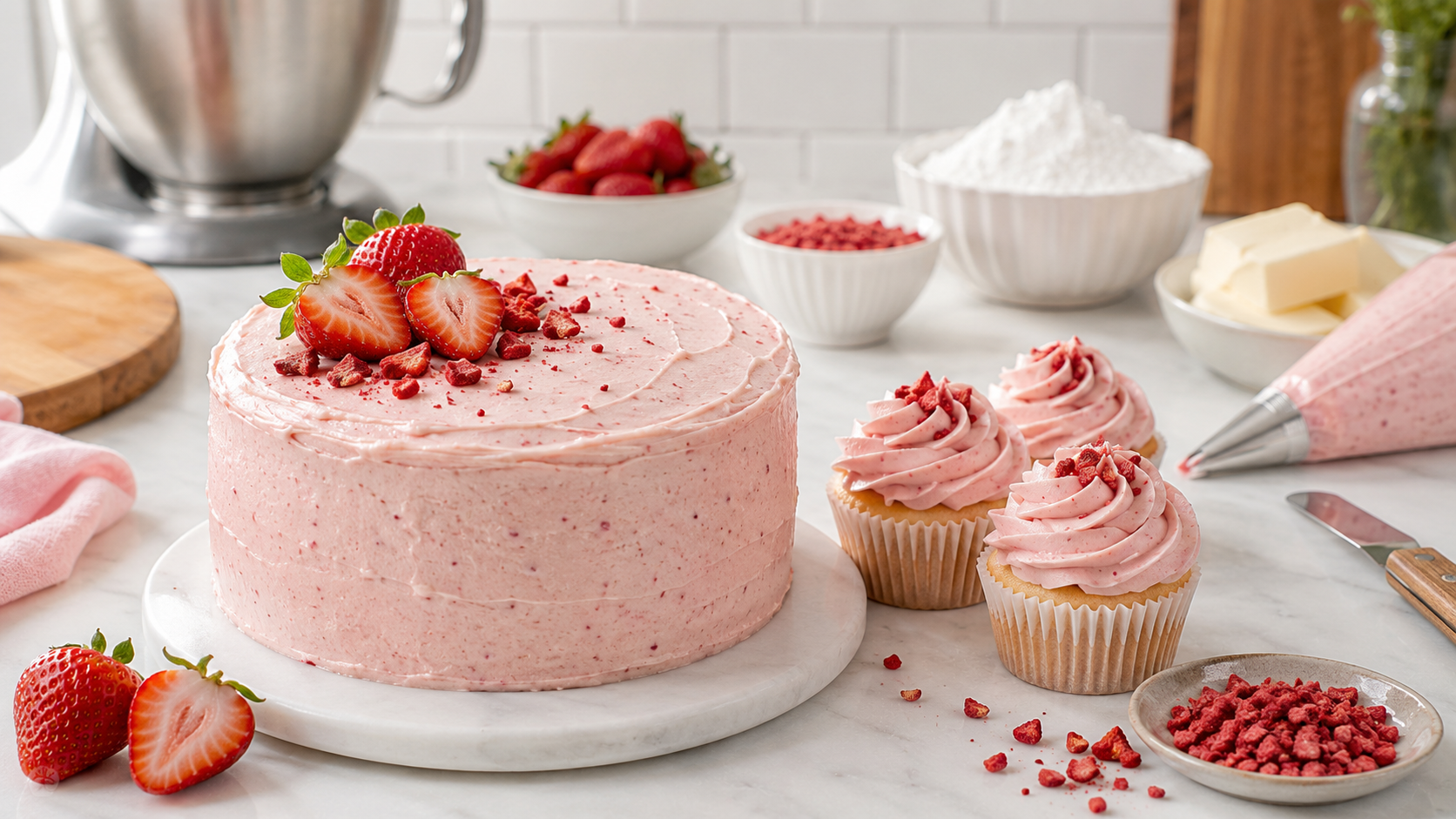 Strawberry Cream Cheese Frosting