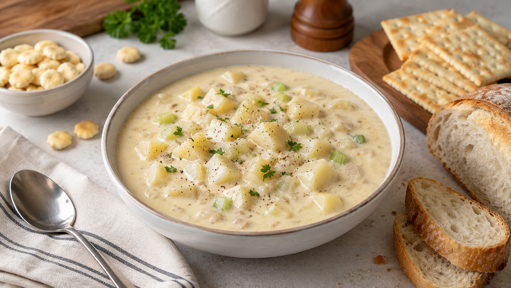 Homemade Clam or Potato Chowder