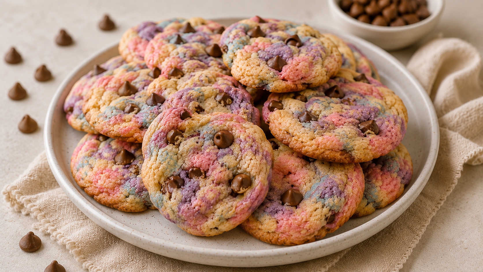 Easter Chocolate Chip Cookies