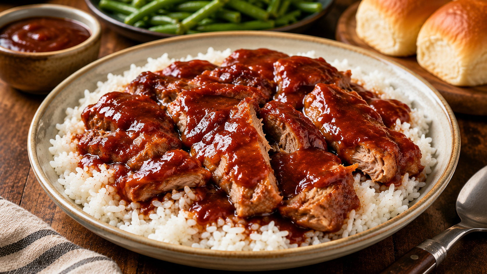 Barbecue Boneless Pork Ribs