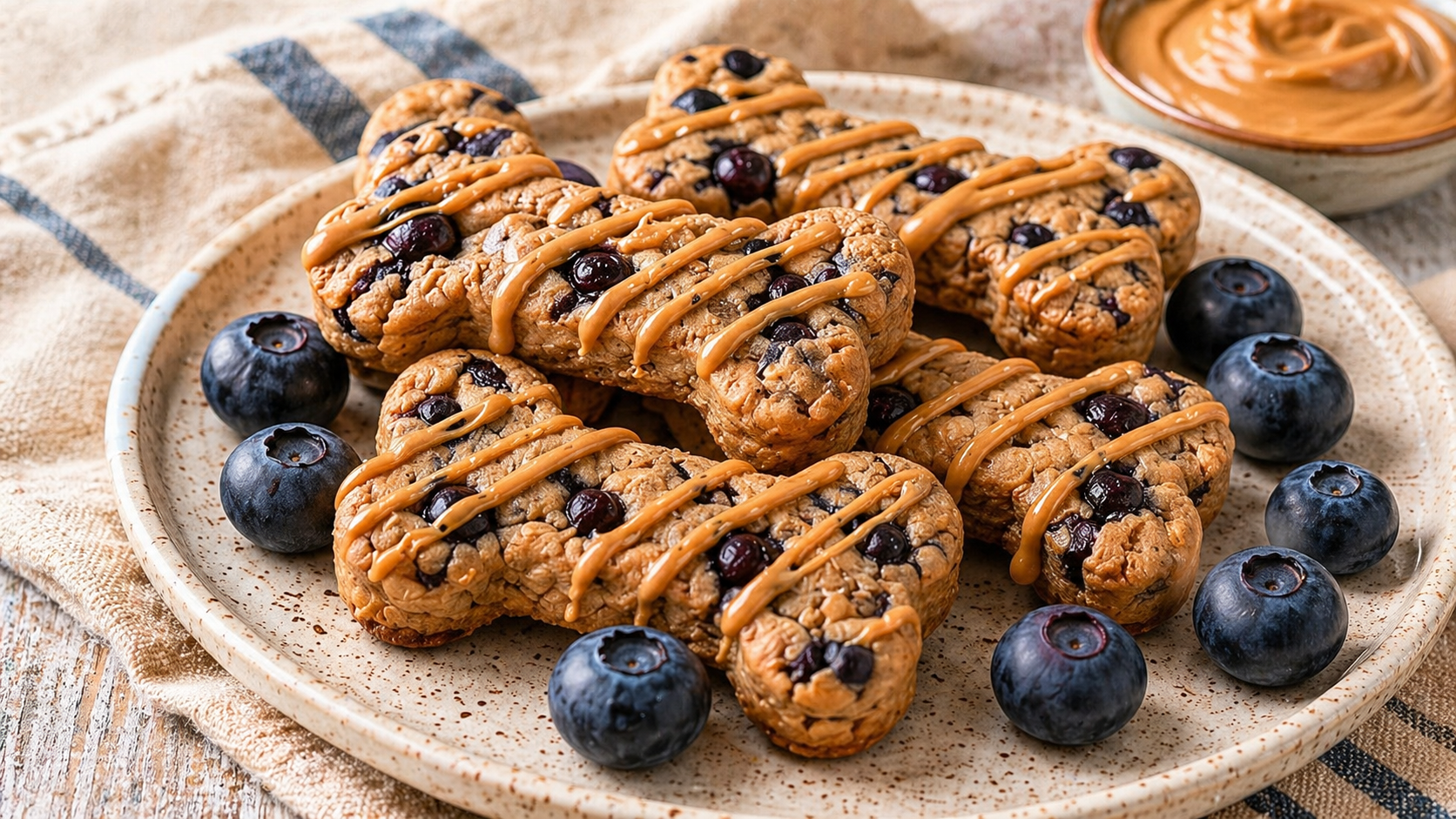 Ellie's Favorite Peanut Butter & Blueberry Dog Treats
