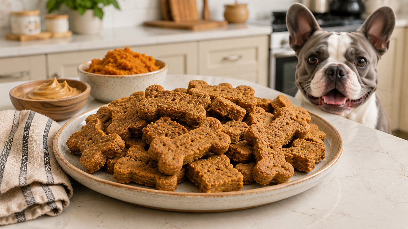 Peanut Butter Pumpkin Dog Treats