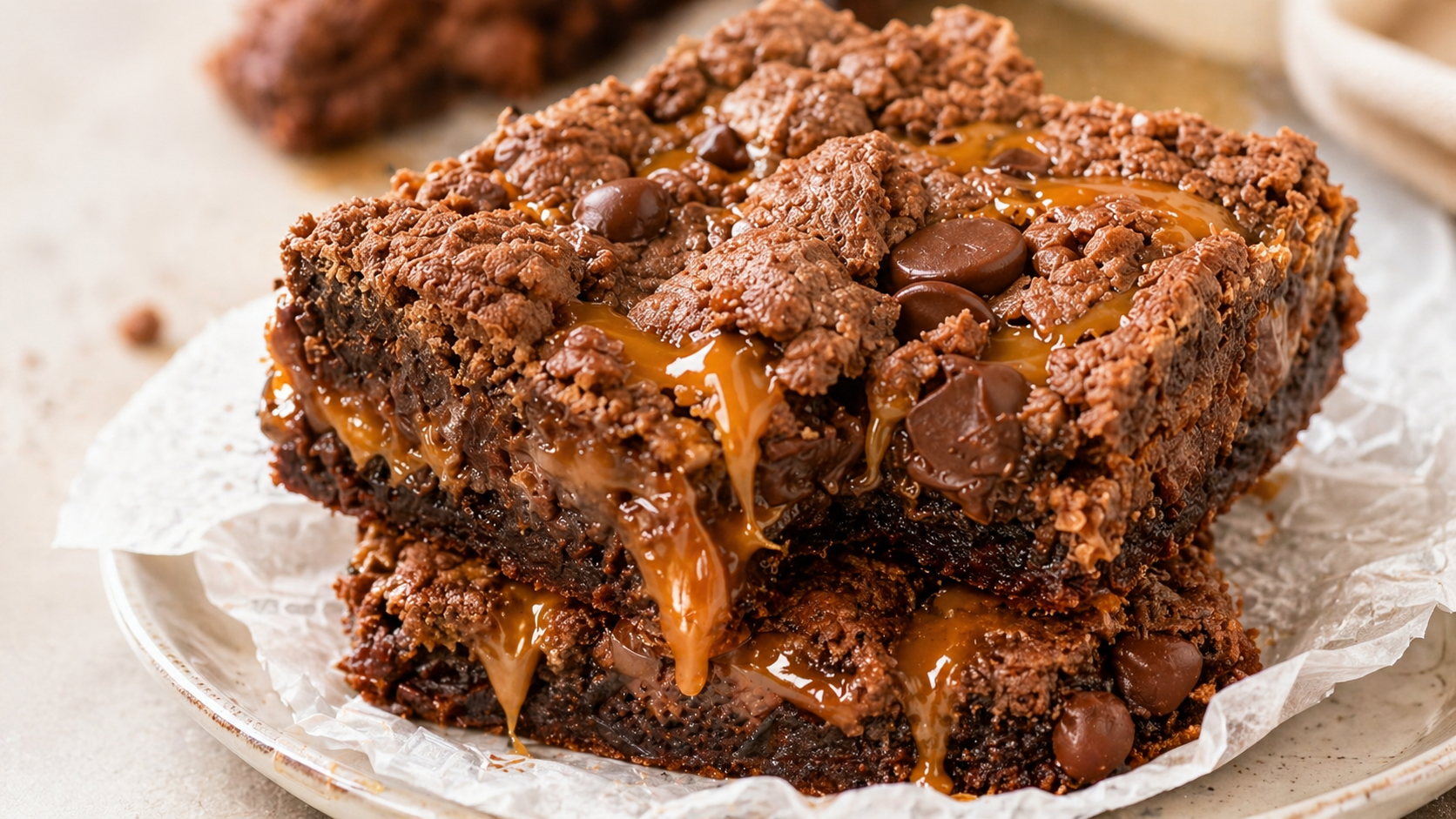 Steph's Caramel Brownies