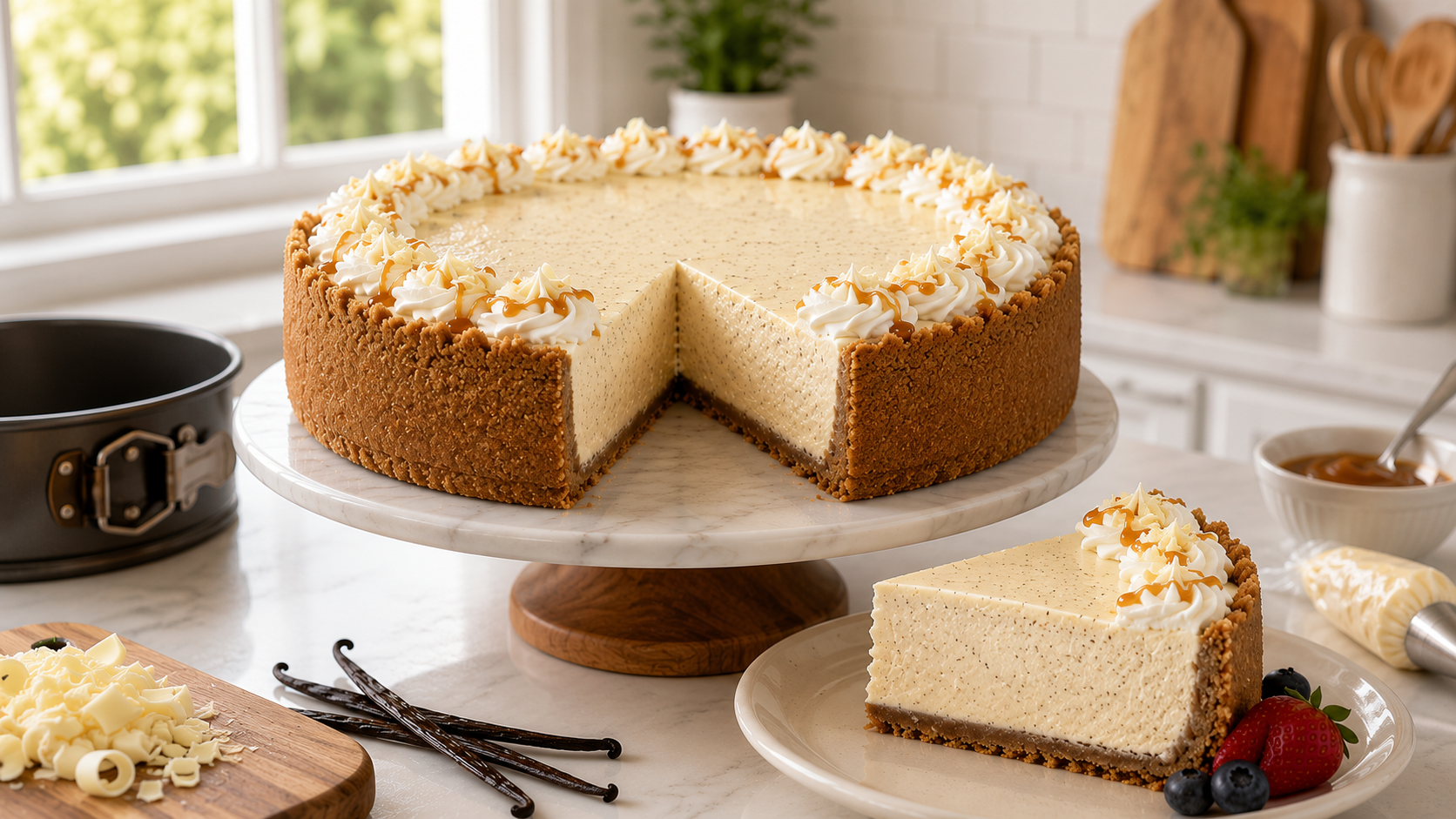 Vanilla Bean Brown Butter Cheesecake